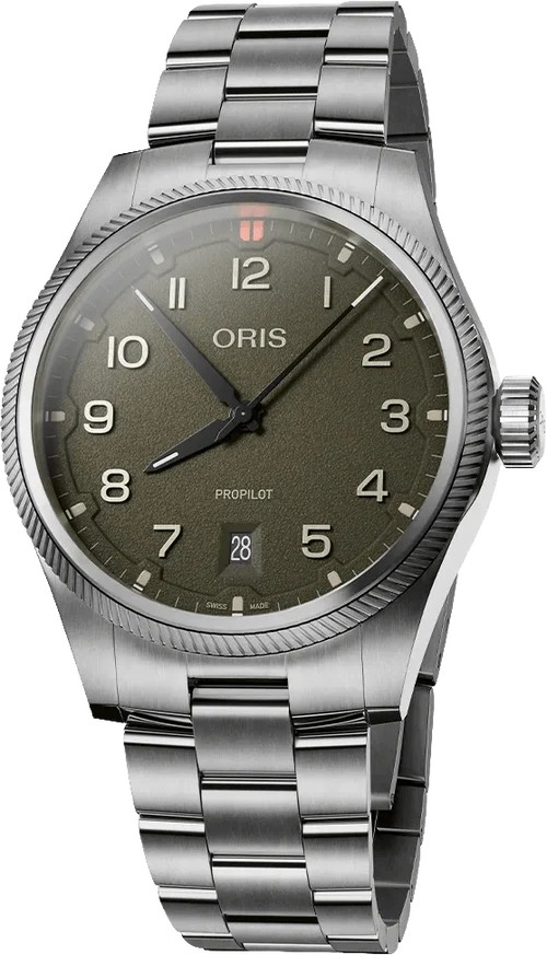 Часы ORIS  Мужские швейцарские часы, автоматический механизм, сталь, 41 мм